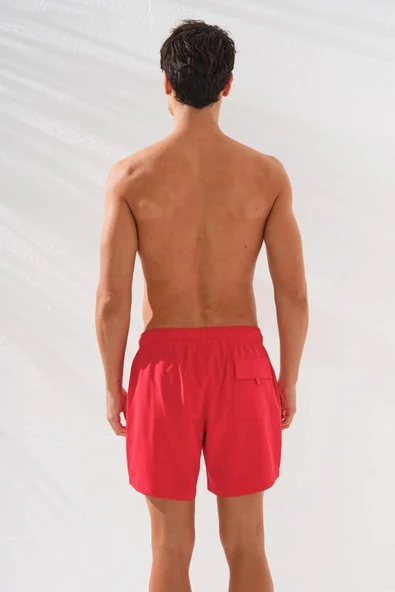 Pierre Cardin Düz Dokuma Erkek Şort RED - Resim 2