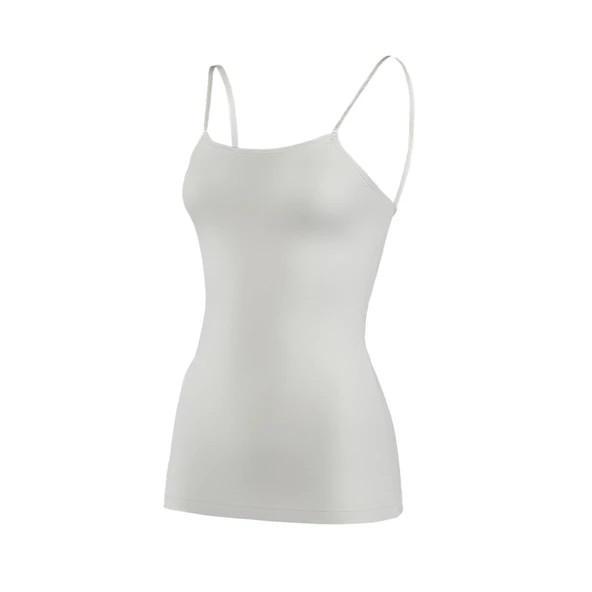 Yıldız 2187 Ekru Modal Ayarlanabilir İp Askılı Kadın Atlet ürün görseli 1