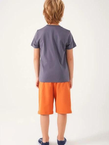 U.S POLO ÇOCUK BERMUDA TAKIM ANTİRASİT - 5