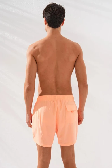 Pierre Cardin Düz Dokuma Erkek Şort SALMON - Resim 5