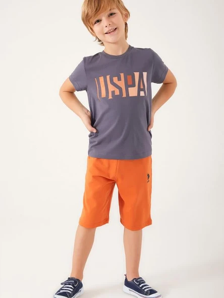 U.S POLO ÇOCUK BERMUDA TAKIM ANTİRASİT - 3