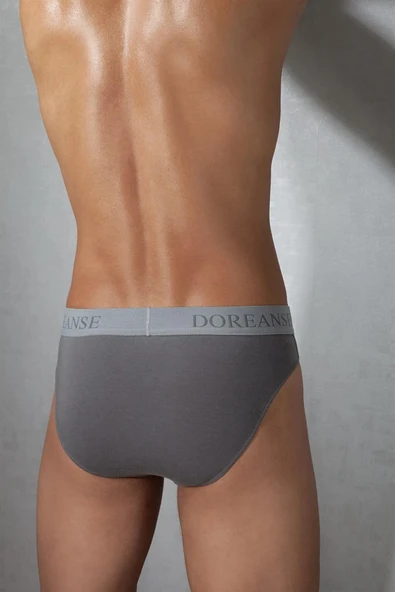 Doreanse 1221 Düz Renk Modal Erkek Slip FÜME - Resim 4