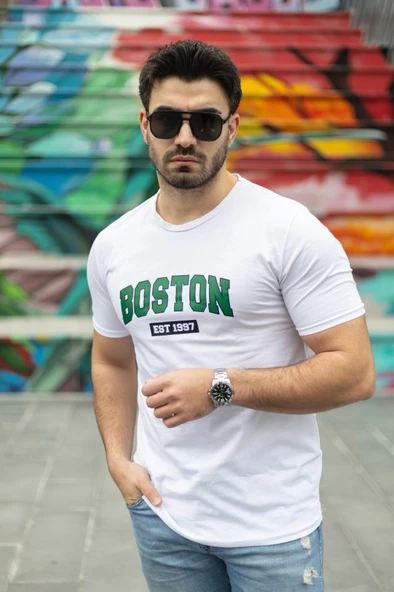 Erkek Boston Baskılı Süprem T-shirt ürün görseli