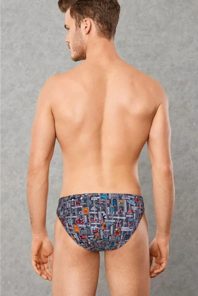 Doreanse 1240 Desenli Erkek Modal Slip DESENLI - Resim 4