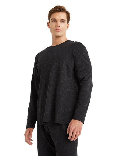 Blackspade 40570 Modal Uzun Kollu Erkek Pijama Takımı SİYAH - 3