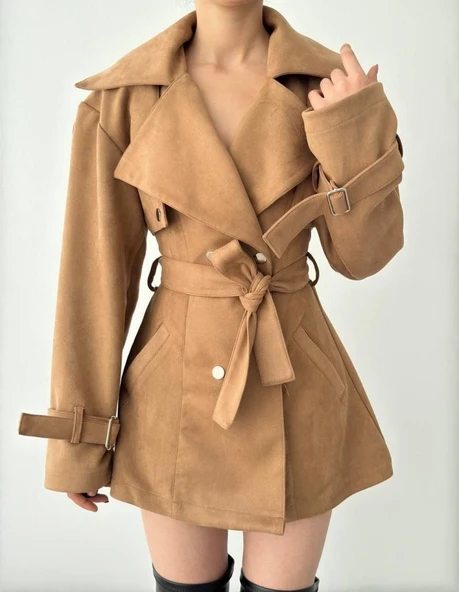 Pexa Kemerli Ceket - Resim 2