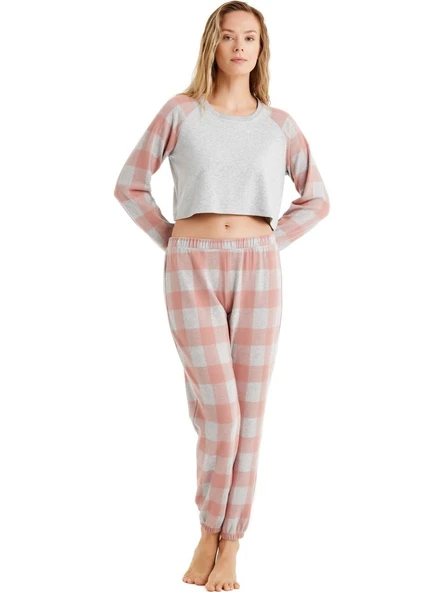 Blackspade Kadın Pijama Takımı 60492 - Gri Melanj GRİ ürün görseli 1