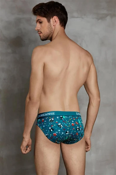 Doreanse 1263 Panda Desenli Modal Erkek Slip DESENLI - Resim 5