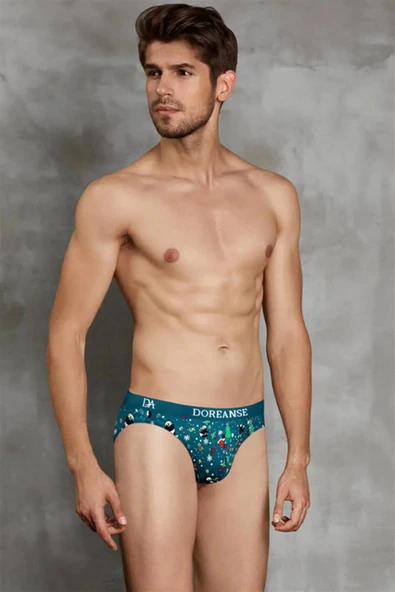 Doreanse 1263 Panda Desenli Modal Erkek Slip DESENLI - Resim 2