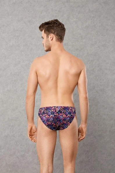 Doreanse 1231 Erkek Renkli Modal Desenli Slip Külot RENKLİ - Resim 4