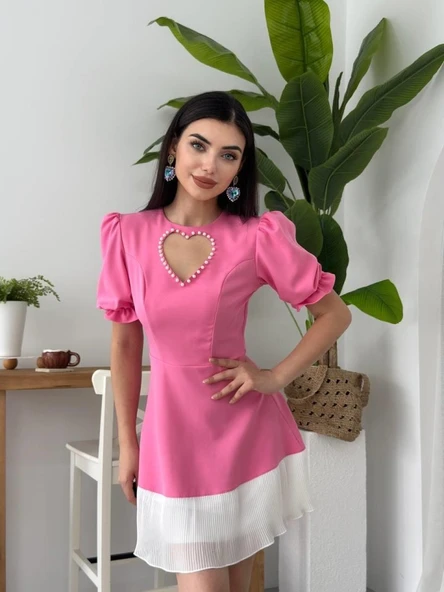 Safe Kalp Detaylı Elbise ürün görseli