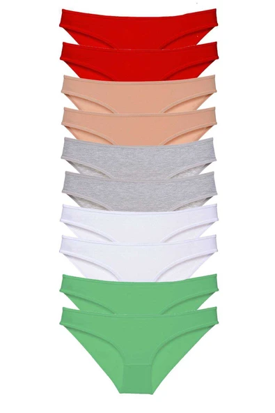 10 adet Süper Eko Set Likralı Kadın Slip 506 ürün görseli