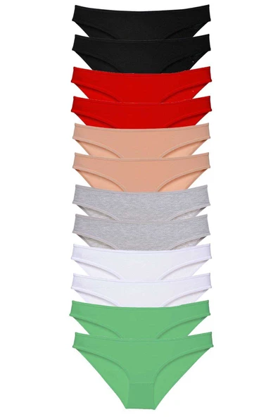 12 adet Süper Eko Set Likralı Kadın Slip Külot Set 2 ürün görseli