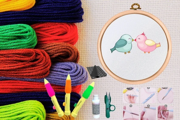 Punch Seti Nakış Seti Kasnaklı Kendin Yap Seti Seri 29 ürün görseli