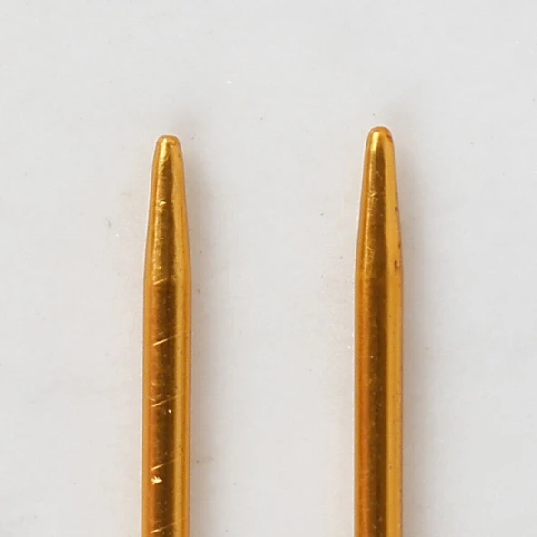 Loren Crafts 2,5 mm 35 cm Sarı Metal Örgü Şişi - L - Resim 3