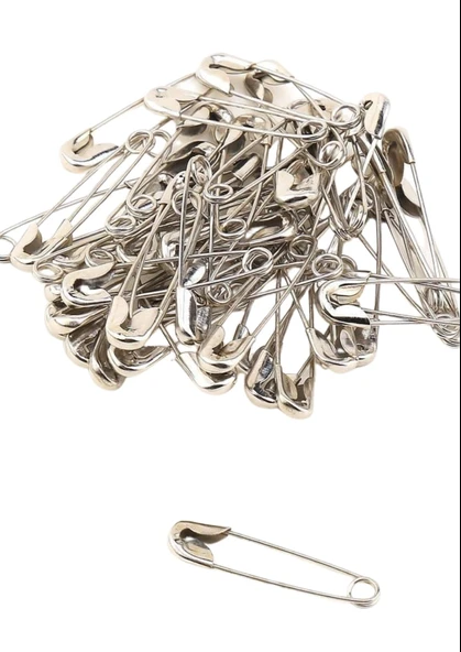 Çengelli İğne 50'li Gümüş Kutuda 3cm ürün görseli