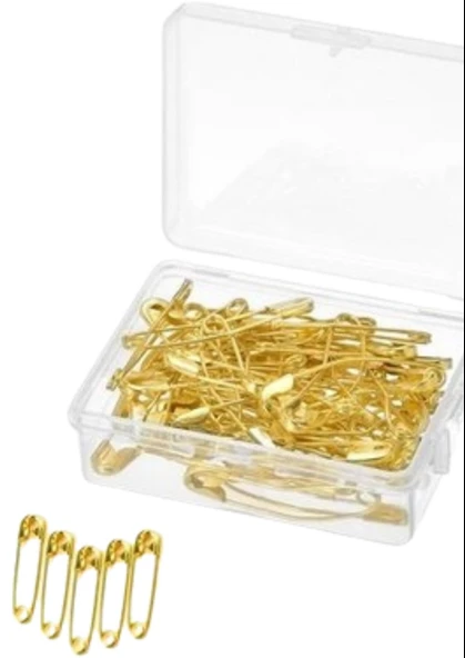 Çengelli İğne 50'li Altın Kutuda 3cm ürün görseli