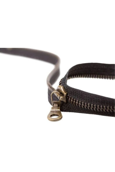 Demir Dişli Çanta Fermuarı en 3 cm Bordo - Resim 2