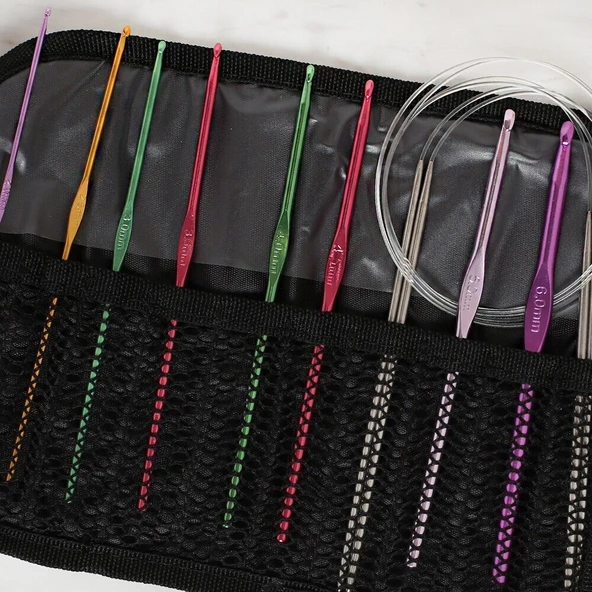 Loren Çantalı Tığ ve Örgü Aksesuarları Seti - Resim 2