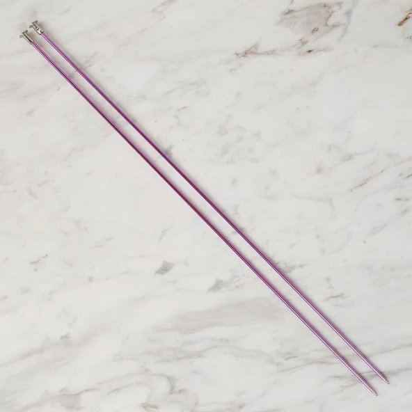 Loren Cratfs 2,5 mm 35 cm Mor Metal Örgü Şişi - LR ürün görseli