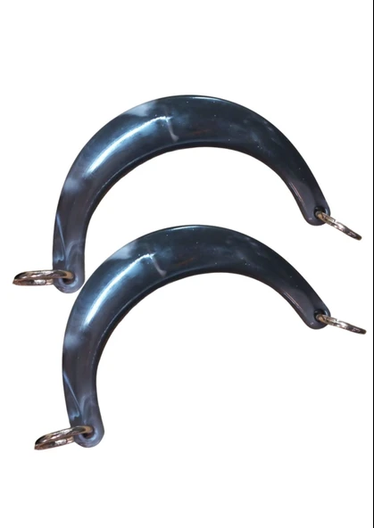 Çanta Sapı Ay Model Siyah Dalgalı 17 cm ürün görseli