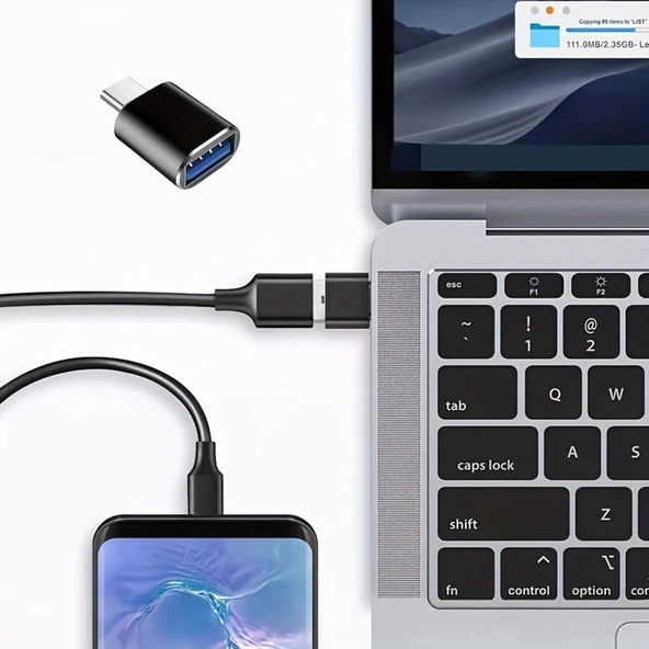 BUFFER® 1 Adet Usb to C Adaptor Dişi Çevirici Dönüştürücü Adaptör - 1