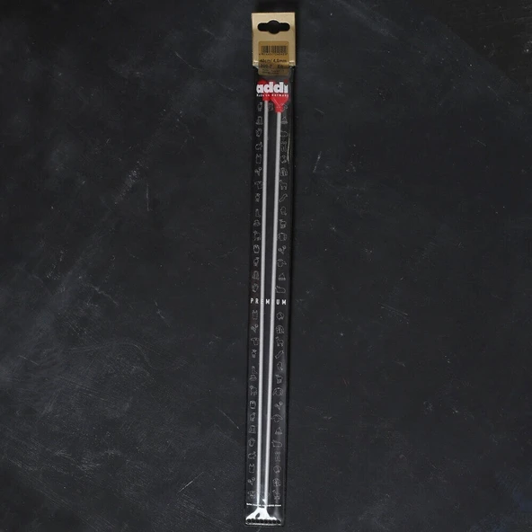 ADDI KALPLİ 4MM 40CM KLASİK ALÜMİNYUM ÖRGÜ ŞİŞİ - ürün görseli