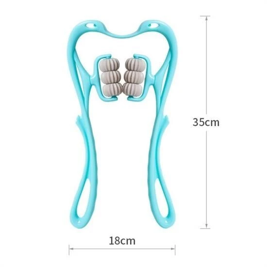 BUFFER® Çok Fonksiyonlu Manuel Altı Tekerlekli Boyun Masaj Aleti - Resim 4