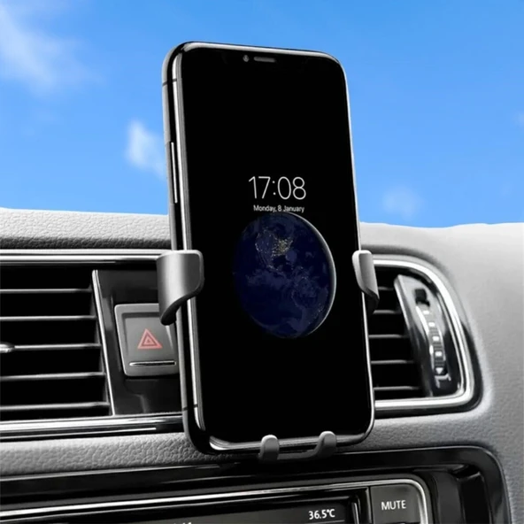BUFFER®  Araç İçi Klima Izgarasına Takılabilen Plastik Oto Telefon Tutucu Gravity - 2
