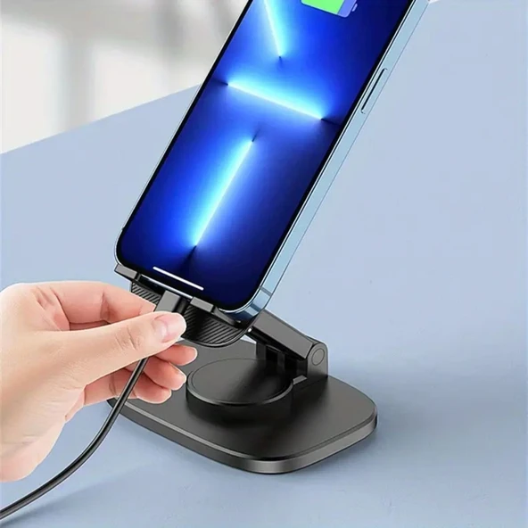 BUFFER® 360 Döner Masaüstü Mobil Telefon Tutucu Standı - 3