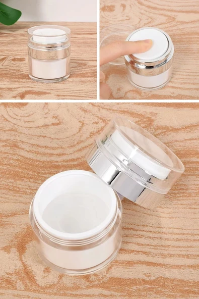 BUFFER® Hava Pompalı Doldurulabilir Vakumlu Krem,Fondoten Sıvı Kozmetik Ürün Şişesi - Resim 8