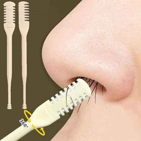 BUFFER® 2'Si Bir Arada 2 Parça Kutulu Burun Kıl Alma ve Kulak Temizleme Aparatı - Resim 3