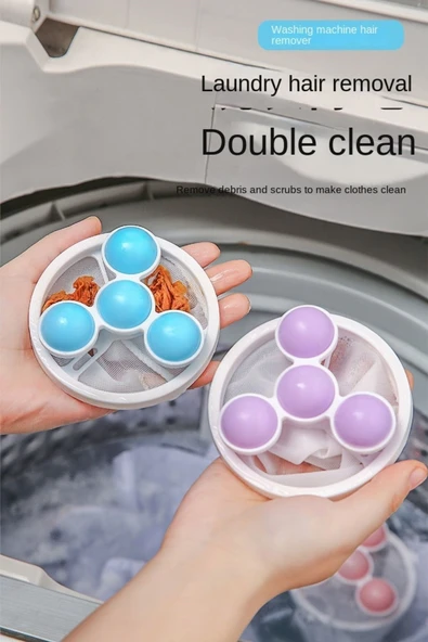 Buffer ® Çamaşır Makinesi İçin  Toz ve Evcil Hayvan Tüyü Toplayıcı Yıkanabilir Tüy Temizleme Aparatı - 7