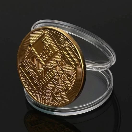 BUFFER® Bitcoin Madeni Hatıra Parası Madeni Bitcoin Hediye Sikke Para - 3