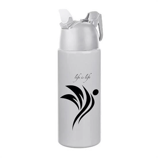 BUFFER® Kilitlenebilen Matara Güvenlikli Suluk Sporcu Matarası Spor Su Şişesi İçecek Şişesi 700ml - 1