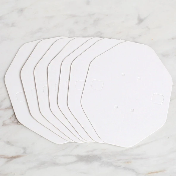 Loren 25'li Beyaz Takı Kolye Kartı - Resim 3