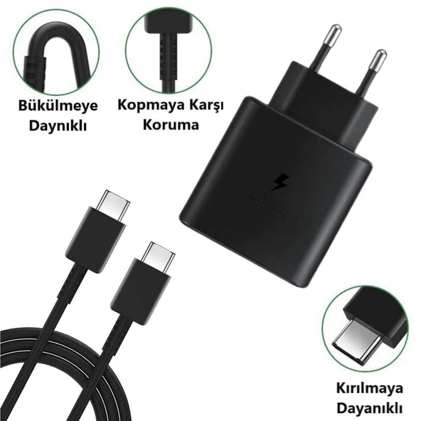 BUFFER® 65W Hızlı Şarj Edebilen TYPE C uçlu Şarj Aleti - 5