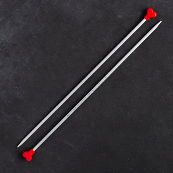 Addi Kalpli 5mm 35cm Klasik Alüminyum Örgü Şişi - - Resim 2