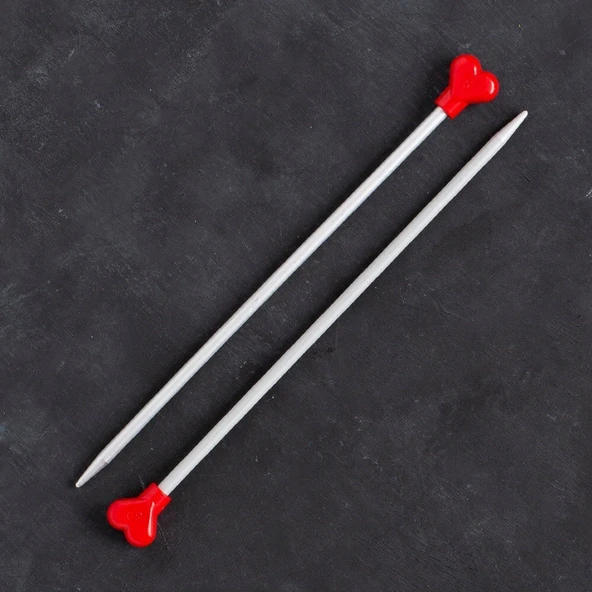 Addi Kalpli 5mm 20cm Klasik Alüminyum Örgü Şişi - - Resim 2