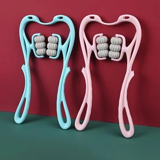 BUFFER® Çok Fonksiyonlu Manuel Altı Tekerlekli Boyun Masaj Aleti - Resim 2