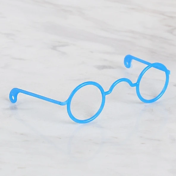 Loren Plastik Amigurumi Gözlük Koyu Mavi ürün görseli