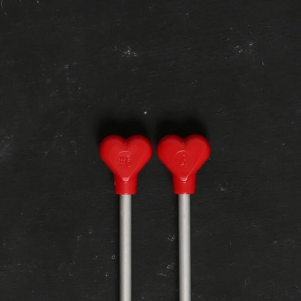 ADDI KALPLİ 4MM 40CM KLASİK ALÜMİNYUM ÖRGÜ ŞİŞİ - - Resim 3