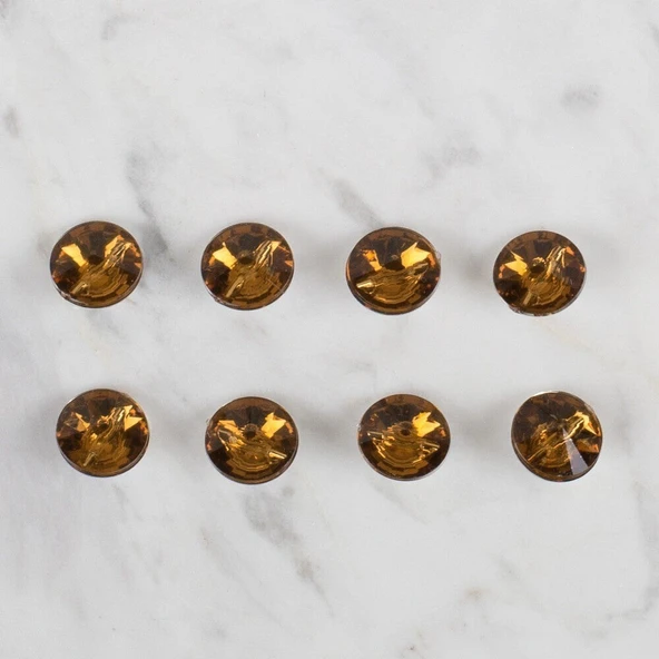 Loren Crafts kahverengi 8 li düğme - 208 - Resim 2