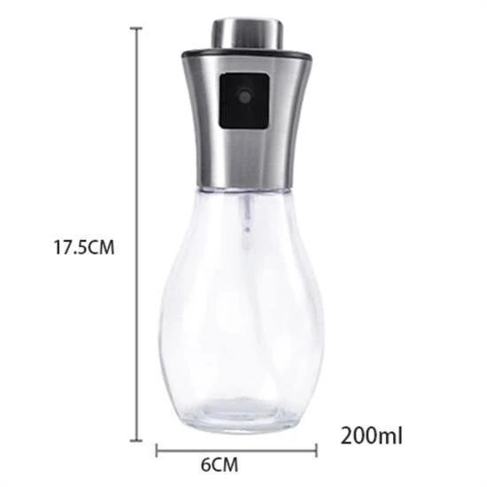 BUFFER® Çok Amaçlı Spreyli Sızdırmaz Cam Şişe Yağdanlık Limon Sirke Sos Püskürtücü Dağıtıcı Sprey - 4