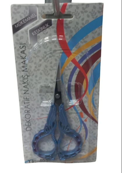 Nakış Makası Dekoratif Mavi YBL-403 Model 16 ürün görseli