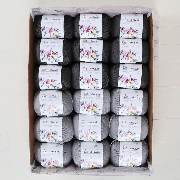 La Mia Mercerized Cotton Elmas Seti - Resim 3