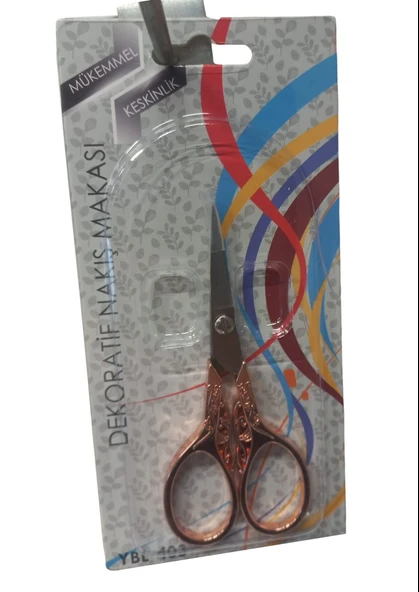 Nakış Makası Dekoratif Bakır YBL-403 Model 15 ürün görseli