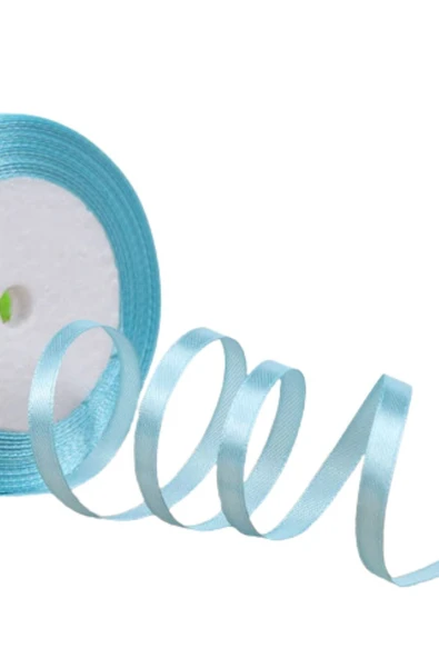 Saten Kurdele 6 mm Mint 70 Metre ürün görseli