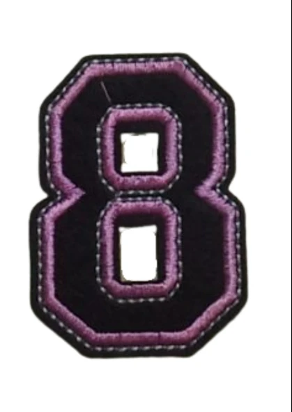 Aplike Ütü İle Yapışan 8  Rakamı  Arma 3x4 cm ürün görseli