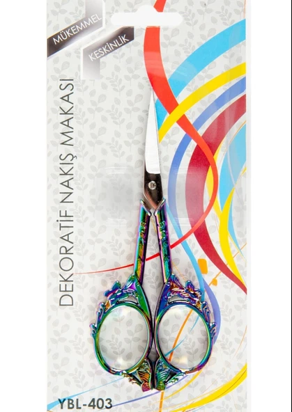 Nakış Makası Dekoratif Renkli Kelebek YBL-403 Model 23 ürün görseli